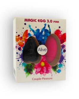 OVO VIBRATÓRIO MAGIC EGG 3.0 ALIVE COM MINI COMANDO REMOTO ROSA