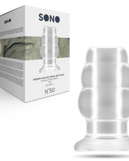 PLUG ANAL MEDIUM HOLLOW TUNNEL SONO Nº50 TRANSPARENTE