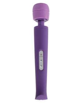 MASSAJADOR COM CARREGADOR USB CANDY PIE MAGIC WAND ROXO