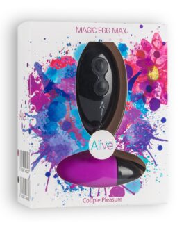 OVO VIBRATÓRIO MAGIC EGG MAX ALIVE COM COMANDO REMOTO ROXO