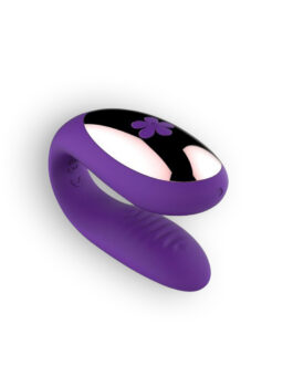 VIBRADOR RECARREGÁVEL COM COMANDO PARA CASAL ROXO TOYZ4LOVERS