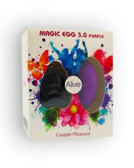 OVO VIBRATÓRIO MAGIC EGG 3.0 ALIVE COM MINI COMANDO REMOTO ROXO