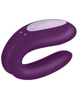 VIBRADOR DOUBLE JOY COM APP SATISFYER ROXO