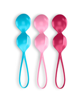 CONJUNTO DE 3 BOLAS BEN-WA V BALLS SATISFYER COLORIDAS