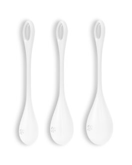 CONJUNTO DE 3 BOLAS KEGEL YONI POWER 1 SATISFYER BRANCAS