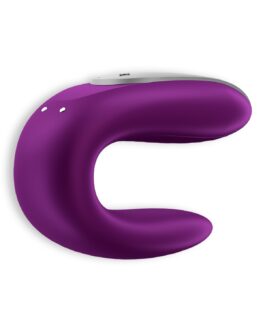 VIBRADOR DOUBLE FUN COM APP SATISFYER ROXO