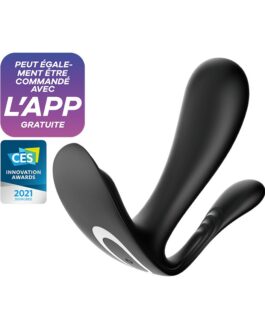 ESTIMULADOR DO PONTO-G E ANAL TOP SECRET + COM APP SATISFYER PRETO