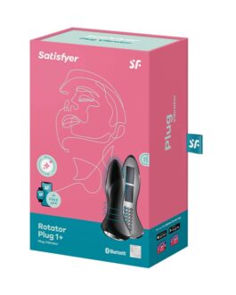 PLUG VIBRATÓRIO ROTATOR PLUG 1+ COM APP SATISFYER PRETO