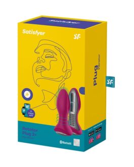 PLUG VIBRATÓRIO ROTATOR PLUG 2+ COM APP SATISFYER FUSCIA