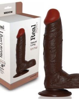 DILDO REALÍSTICO REAL RAPTURE EARTH FLAVOUR 7.5” NEGRO