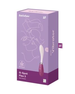 VIBRADOR G-SPOT FLEX 3 SATISFYER BORDÔ