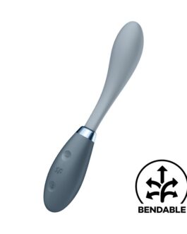 VIBRADOR G-SPOT FLEX 3 SATISFYER CINZA