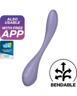 VIBRADOR G-SPOT FLEX 5 CONNECT APP LILÁS SATISFYER