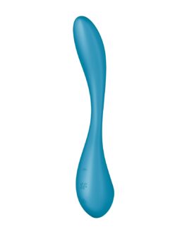 VIBRADOR G-SPOT FLEX 5 CONNECT APP AZUL SATISFYER