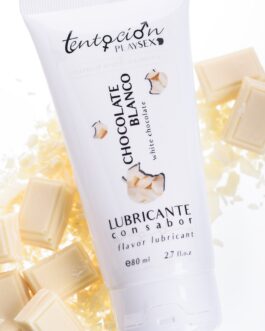 LUBRIFICANTE COM SABOR A CHOCOLATE BRANCO 80ML TENTACIÓN PLAY SEX