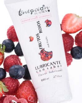 LUBRIFICANTE COM SABOR A FRUTOS VERMELHOS 80ML TENTACIÓN PLAY SEX