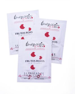 20 MONODOSES DE LUBRIFICANTE COM SABOR A FRUTOS VERMELHOS 5ML TENTACIÓN PLAY SEX