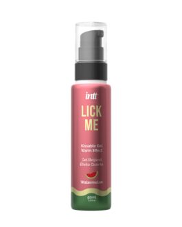 GEL BEIJÁVEL COM EFEITO CALOR E SABOR A MELANCIA LICK ME INTT 50ML