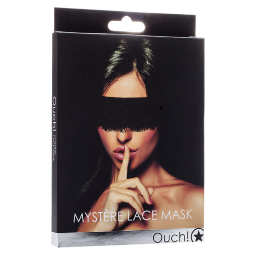 VENDA PARA OS OLHOS OUCH! MYSTÈRE LACE MASK PRETA - Image 2