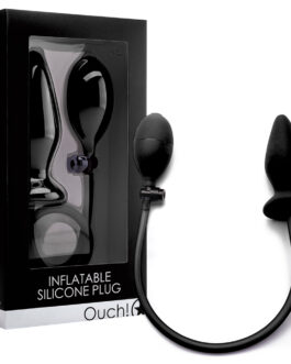 PLUG ANAL INSUFLÁVEL DE SILICONE OUCH! PRETO