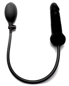 DILDO INSUFLÁVEL DONG DE SILICONE OUCH! PRETO