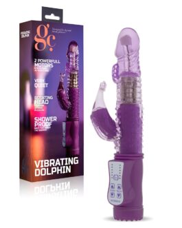 VIBRADOR VIBRATING DOLPHIN ROXO