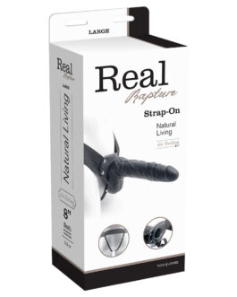 STRAP-ON OCO COM TESTÍCULOS REAL RAPTURE AIR FEELING 8 PRETO