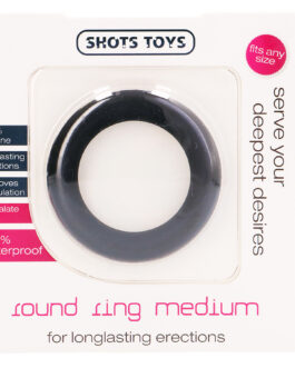 ANEL PARA O PÉNIS ROUND RING MEDIUM PRETO