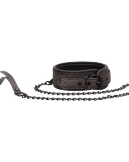 COLEIRA COM TRELA OUCH! ELEGANT COLLAR WITH LEASH