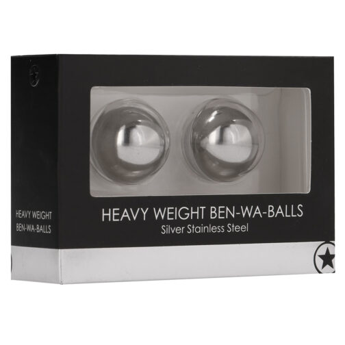 BOLAS VAGINAIS BEN WA BALLS HEAVY WEIGHT OUCH! PRATEADAS - Image 2