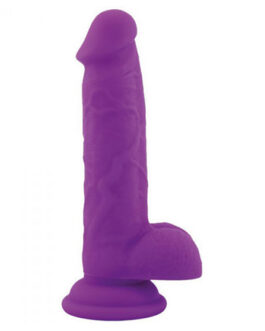 DILDO EM SILICONE REAL SAFE ROD LARGE ROXO