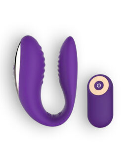 VIBRADOR RECARREGÁVEL COM COMANDO PARA CASAL ROXO TOYZ4LOVERS