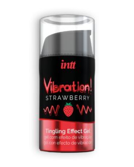 GEL COM VIBRAÇÃO VIBRATION MORANGO INTT 15ML