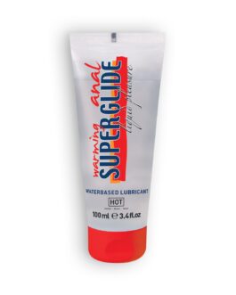 LUBRIFICANTE À BASE DE ÁGUA COM EFEITO CALOR WARMING ANAL SUPERGLIDE HOT? 100ML