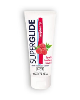 LUBRIFICANTE COMESTÍVEL HOT? SUPERGLIDE FRAMBOESA 75ML