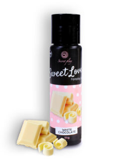 GEL LUBRIFICANTE COM SABOR A CHOCOLATE BRANCO SWEET LOVE SECRET PLAY 60ML