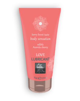 LUBRIFICANTE BEIJÁVEL LOVE BERRY BOOST COM SABOR A ACEROLA E CEREJA SHIATSU? 75ML