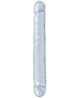 DILDO DUPLO JR. DOUBLE DONG 12” TRANSPARENTE