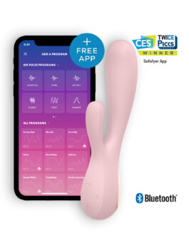 VIBRADOR MONO FLEX COM APP E BLUETOOTH SATISFYER MALVA