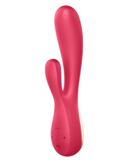 VIBRADOR MONO FLEX COM APP E BLUETOOTH SATISFYER VERMELHO