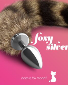 PLUG ANAL COM CAUDA FOXY SILVER METAL CRUSHIOUS