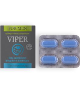 CÁPSULAS ESTIMULANTES VIPER PARA HOMEM 4 CAPS