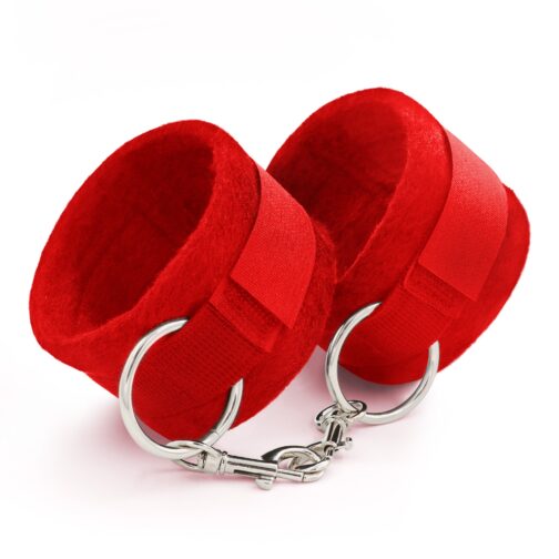 ALGEMAS DE VELCRO TOUGH LOVE COM CORRENTE DE 40CM EXTRA CRUSHIOUS VERMELHAS - Image 2