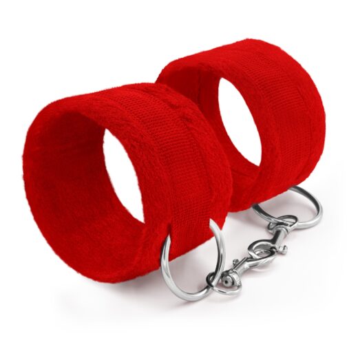 ALGEMAS DE VELCRO TOUGH LOVE COM CORRENTE DE 40CM EXTRA CRUSHIOUS VERMELHAS - Image 3