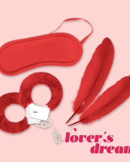 KIT BONDAGE LOVER?S DREAM CRUSHIOUS VERMELHO