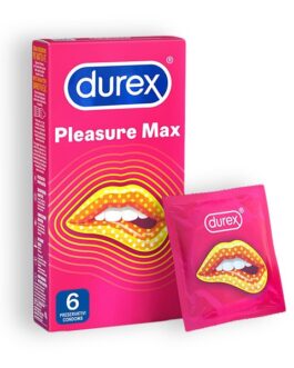 PRESERVATIVOS DUREX PLEASUREMAX 6 UNIDADES