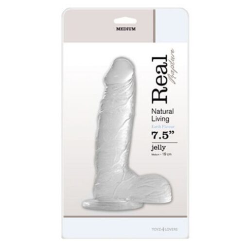 DILDO REAL RAPTURE EARTH FLAVOUR 7.5'' TRANSPARENTE - Image 3