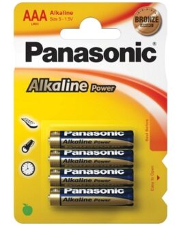 4 PILHAS AAA ALCALINAS PANASONIC