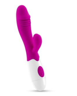 VIBRADOR COM ESTIMULADOR DE CLITÓRIS LOLLIPOP E LUBRIFICANTE À BASE DE ÁGUA INCLUÍDO CRUSHIOUS