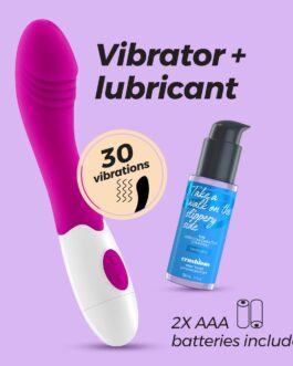 VIBRADOR GROWLIE COM LUBRIFICANTE À BASE DE ÁGUA INCLUÍDO CRUSHIOUS